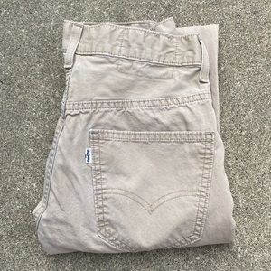 Mens Levi khaki jeans.